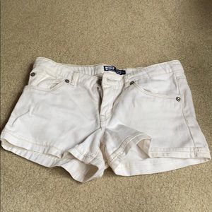 White Jean Shorts
